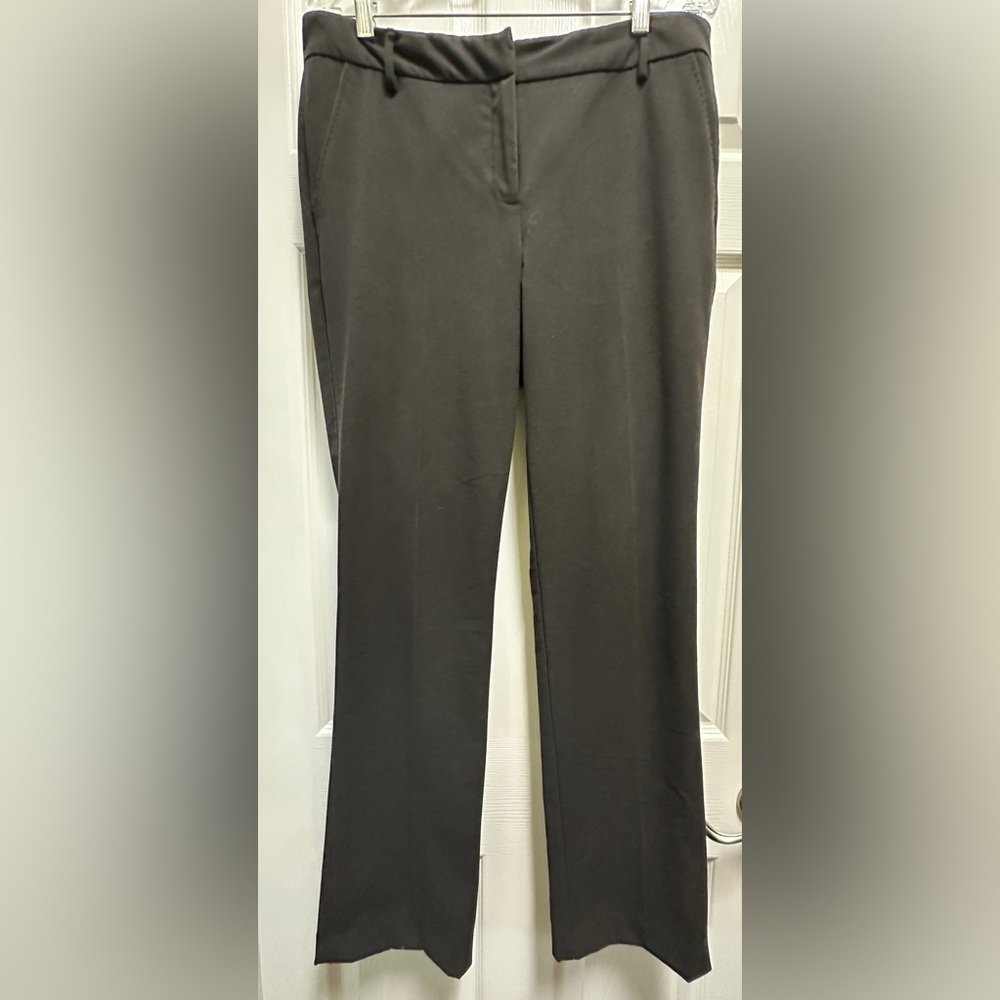 New York & Company Black Straight Leg Stretch Pants Size 10 Tall